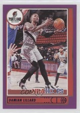 2021-22 Panini NBA Hoops Purple Damian Lillard #61 0fy0