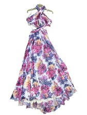 JOVANI 37660A SIZE 4 PROM PARTY PAGEANT FORMAL DRESS Floral Cutout NWT