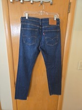 Levis Premium 510 Jeans Mens 32x30 Dark Wash Denim Big E Ultra Slim Fit Pants