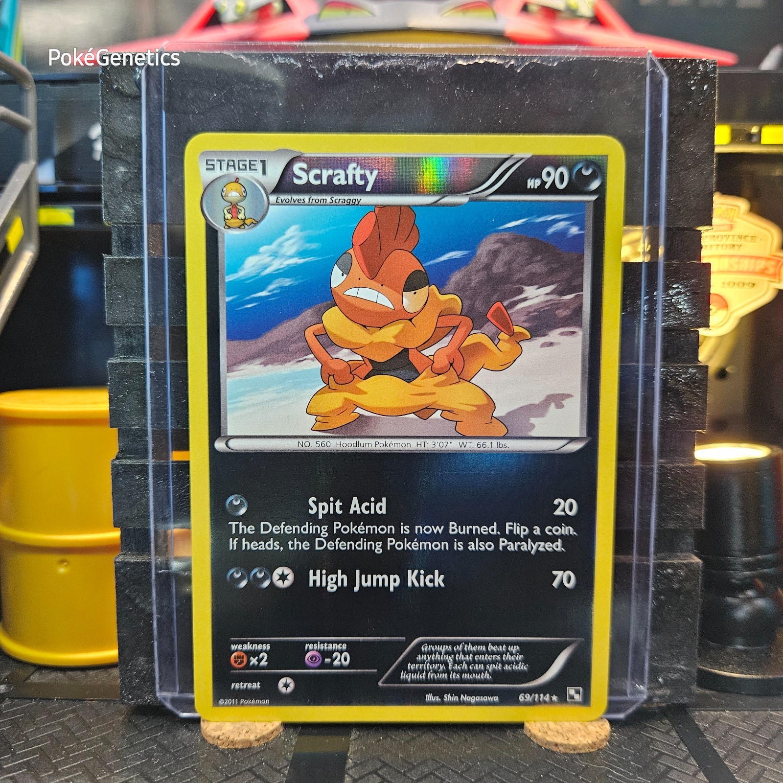 Scrafty Black & White Reverse Holo Pokémon TCG 69/114 Rare