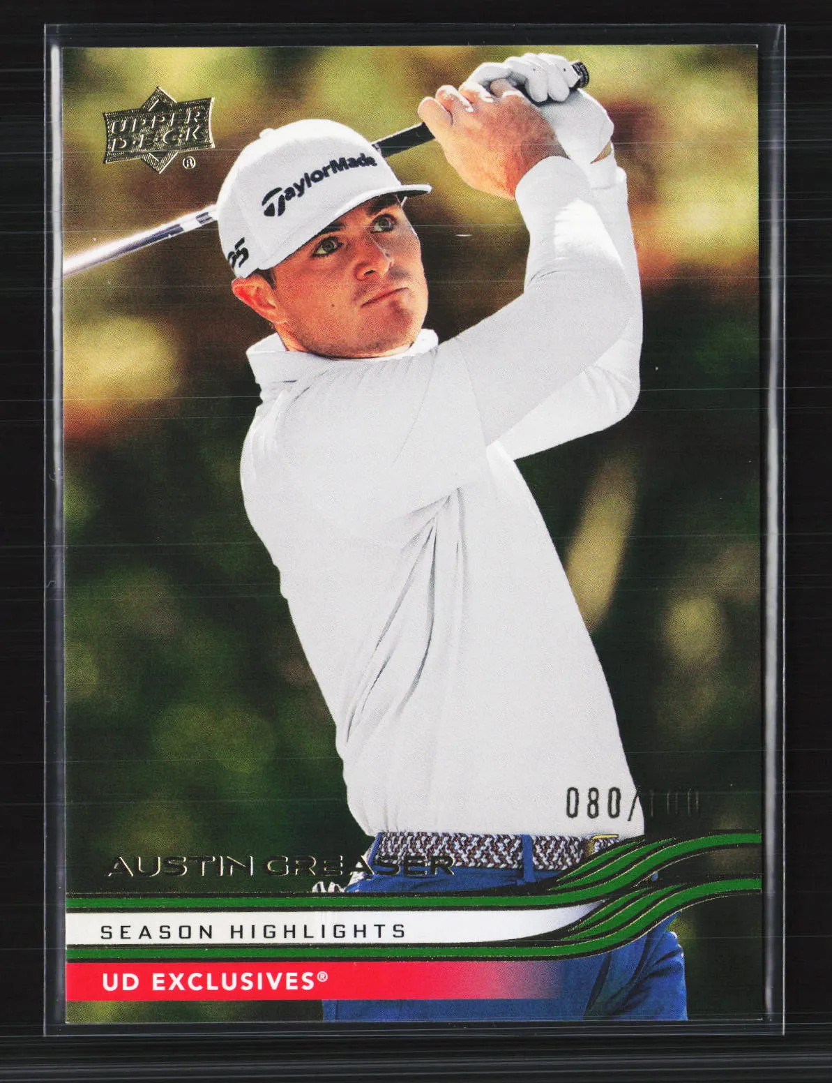 2026 Upper Deck Golf UD Exclusives Austin Greaser #58 080/100