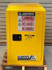 JUSTRITE 891220 Sure-Grip EX Flammable Liquid Storage Cabinet, 12 Gal., Yellow