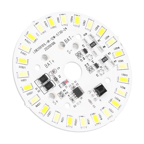 12W 24LED Ceiling Lamp Panel 3.2V/3.7V White Warm Light Source With Remote - Picture 24 of 24