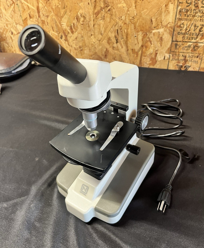 National Monocular Upright Compound Microscope Lab Scope