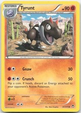 Tyrunt 61/111 Uncommon Furious Fists Pokemon Moderately Played