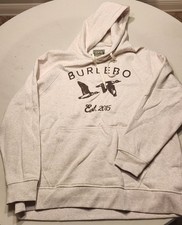 BURLEBO Men  s Fleece Hoodie Soft Midweight Pullover Pocket and Adjustable Hood