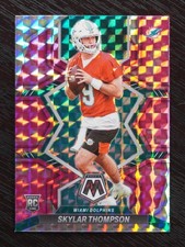 2022 Panini Mosaic Football Pink Camo Prizm Skylar Thompson RC #366