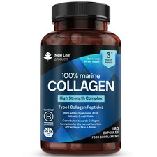 Hydrolised Marine Collagen Capsules  1060mg Type 1 Pure Max Strength Skin Hair