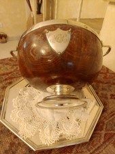 Coppa De Ottocento , centro tavola porta frutta ecc, legno massello  