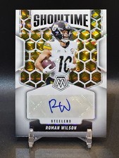 ROMAN WILSON AUTO 2025 Mosaic Football #SOS-ROW Steelers WHITE PRIZM /25