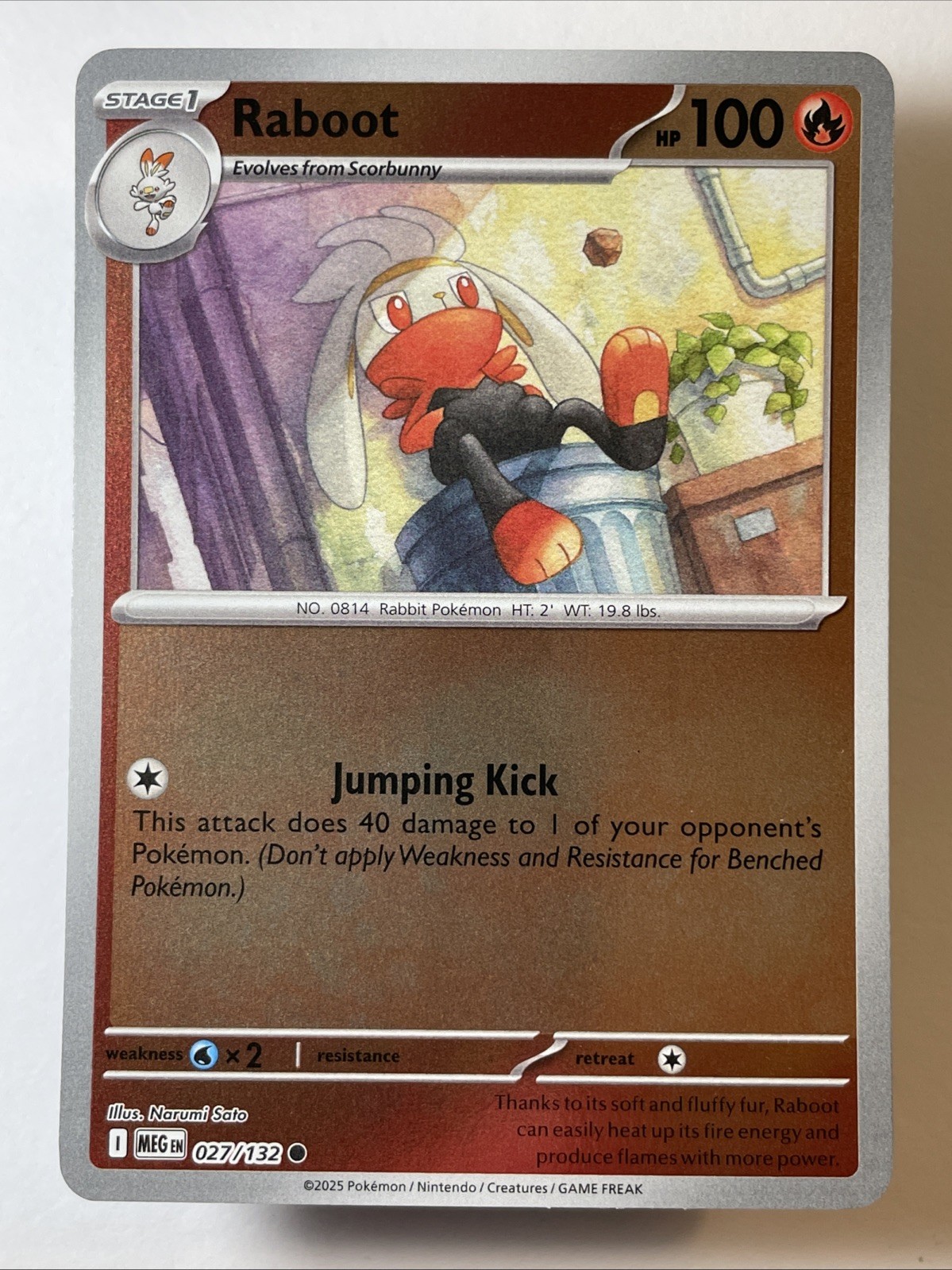 Raboot 027/132 - Me01: Mega Evolution Reverse Holo (NM)