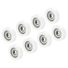 Nylon Pulley Wheel 10X38X12Mm, 8 Pack 608Zz Bearing Sliding Conveyor Roller Whee
