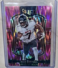 2025 Panini Select Bijan Robinson Premier Pink Shock Prizm Atlanta Falcons