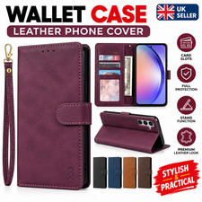 For Samsung Galaxy A17 A16 A15 A14 A13 A12 A55 Wallet Case Leather Phone Cover