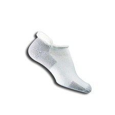 thorlos mens J Max Cushion Running Rolltop Socks Medium White/Platinum