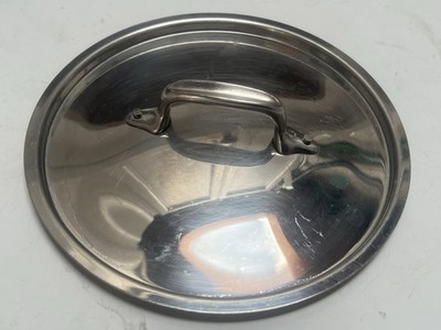 All Clad Stainless Lid Only For  8  Pan/Skillet.  8  Outside 7 4/3  Inside