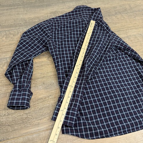 Gitman Bros Mens Long Sleeve Button Down Shirt Small Slim Plaid USA Made B12 - Picture 23 of 24