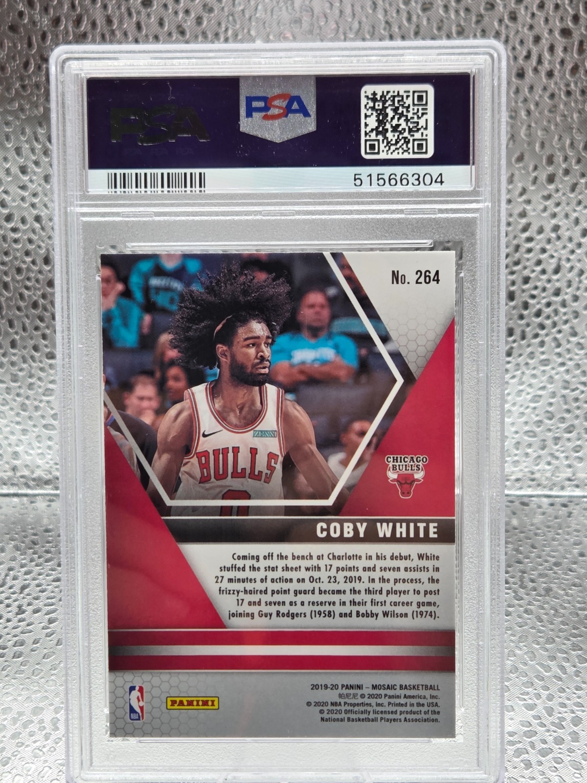 2019 Mosaic COBY WHITE Rookie RC Basketball Card PSA 10 GEM MINT view 2