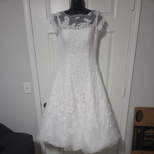 Oleg Cassini Regular Size Cap Sleeve Wedding Dresses for sale | eBay