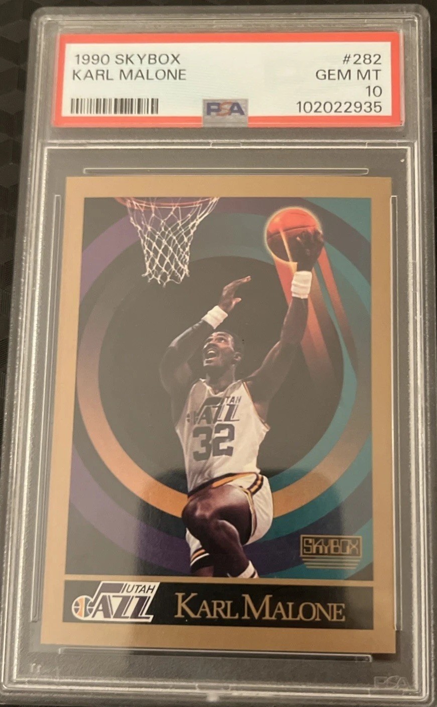 1990 Skybox KARL MALONE #282 Graded PSA 10
