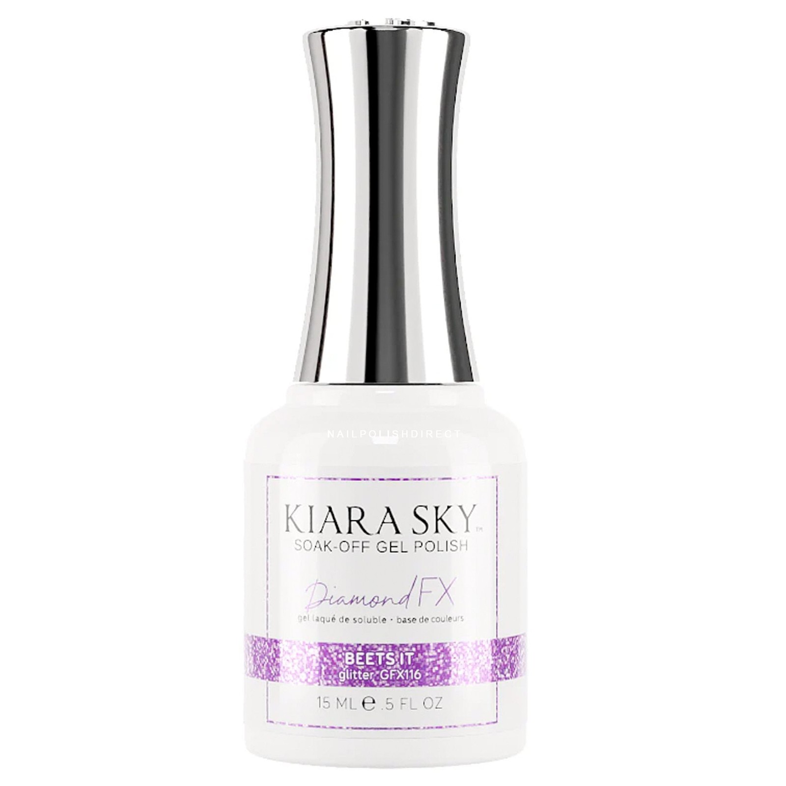 Kiara Sky DiamondFX Soak Off Gel Nail Polish - Dragonfruit 15ml (GFX114)