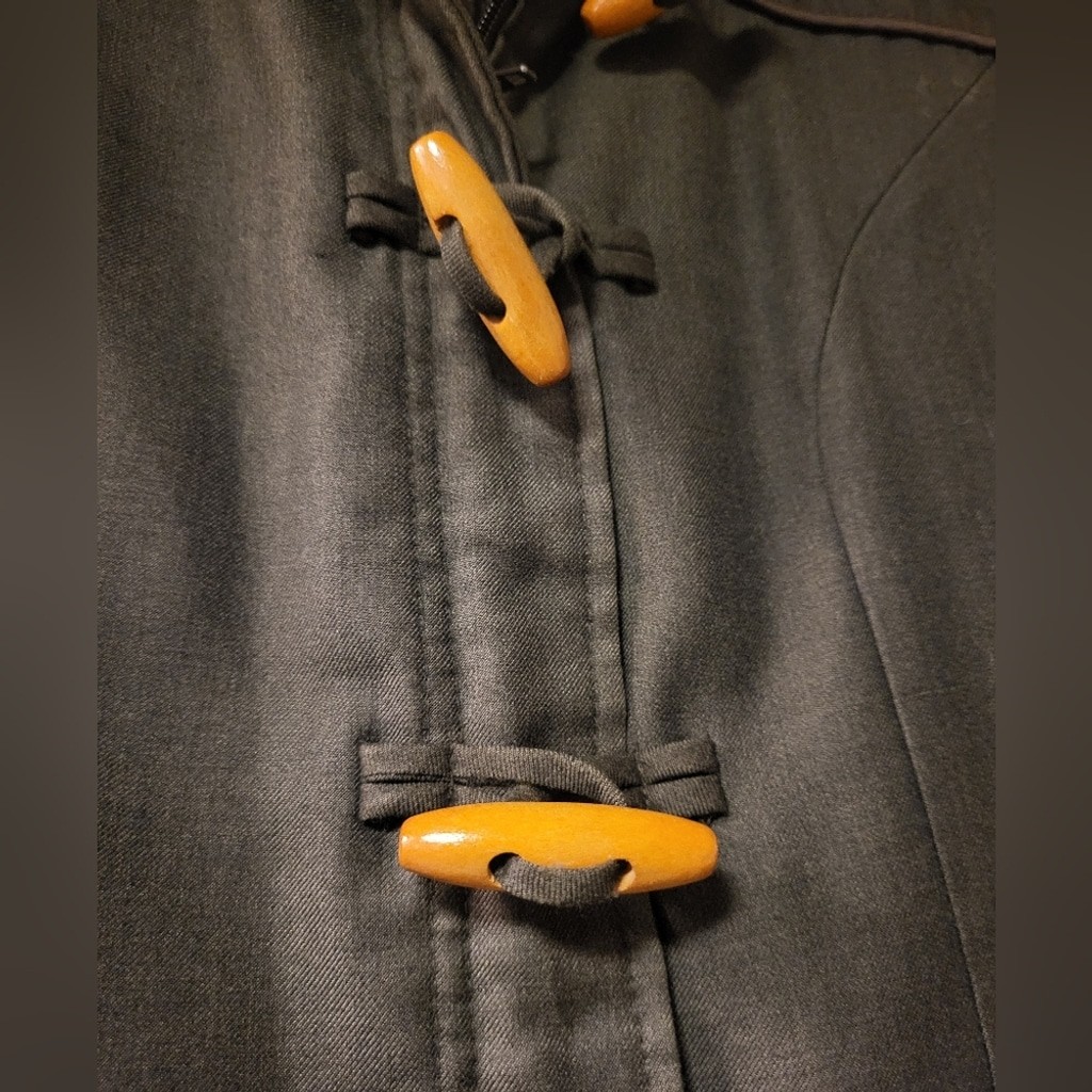 Om Gallery Handmade Toggle Jacket – Removable Hood - image 3