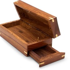 TOSQP27 Secret Enigma Brainteaser Puzzle Box 3 inches x 6 x 3