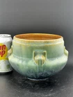 Roseville 6” Blue-green Artcraft Jardiniere In Excellent Mint Condition