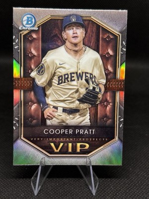 2025 Bowman Chrome COOPER PRATT Very Important Prospects VIP-15 Brewers