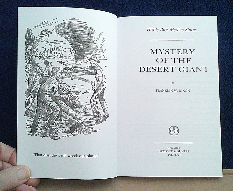 HARDY BOYS MYSTERY OF THE DESERT GIANT NEW WITH PRINTING HISTORY CARPENTIERI - Image 4 of 4