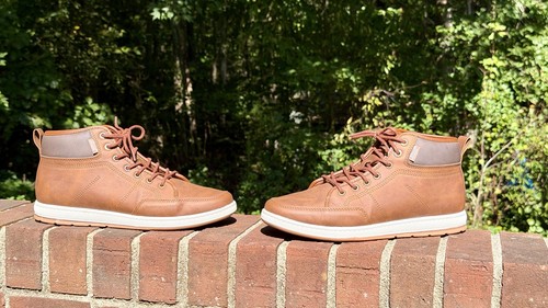 Para hombres G. H. Bass & Co. Zapatillas altas Usadas en Excelente Condición Zapatos Sintéticos Superior Marrón 10 Informales - Imagen 3 de 10