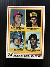 1978 TOPPS #705 CLINT HURDLE RC KANSAS CITY ROYALS NM *Hot Corner Vintage*