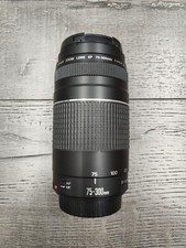 Canon Zoom Lens EF 75-300MM 1:4-5.6 III 58mm Excellent With Caps