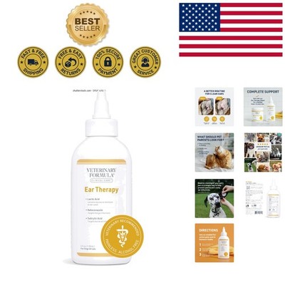 Sensitive-Ear Formula Dog & Cat Ear Cleaner - 4 oz Gentle Therapy Solution