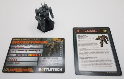 Battletech Clan Striker Star - Conjurer (Hellhound) *Mech & Cards*