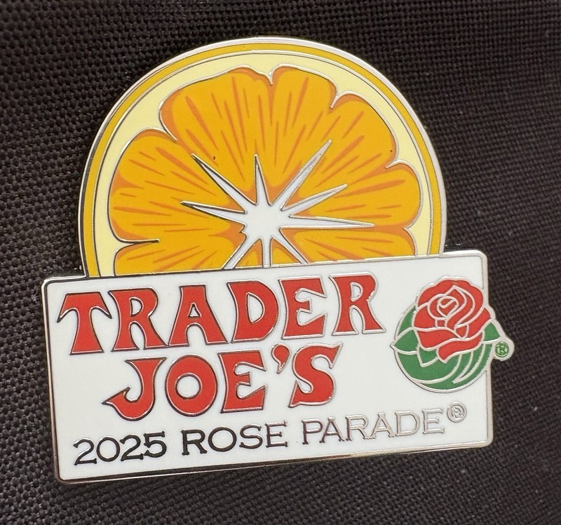 Trader Joe's 2025 Rose Parade Souvenir Pin Official Licensed Product