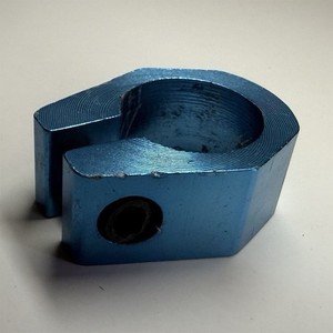 NOS BMX  Blue Aluminum Seatpost Clamp 25.4mm 