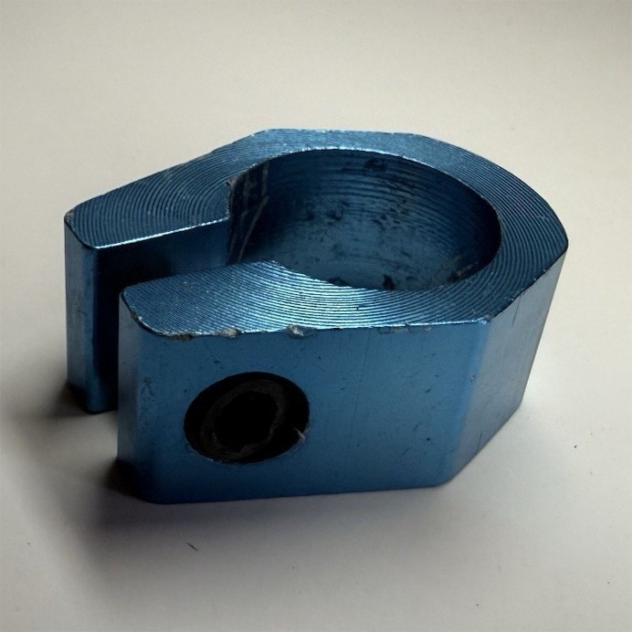 NOS BMX  Blue Aluminum Seatpost Clamp 25.4mm 
