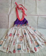Homemade Halter Style Dress Size 5-6 Back To School