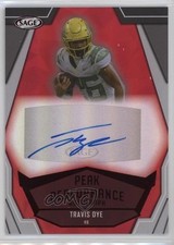 2023 SAGE High Series Peak Performance Red Auto Travis Dye #PKA-TD2 Auto 2b2