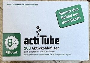 Filtro A Carbone 8mm - Actitube ® (40 Pezzi) | CBD Shop Du