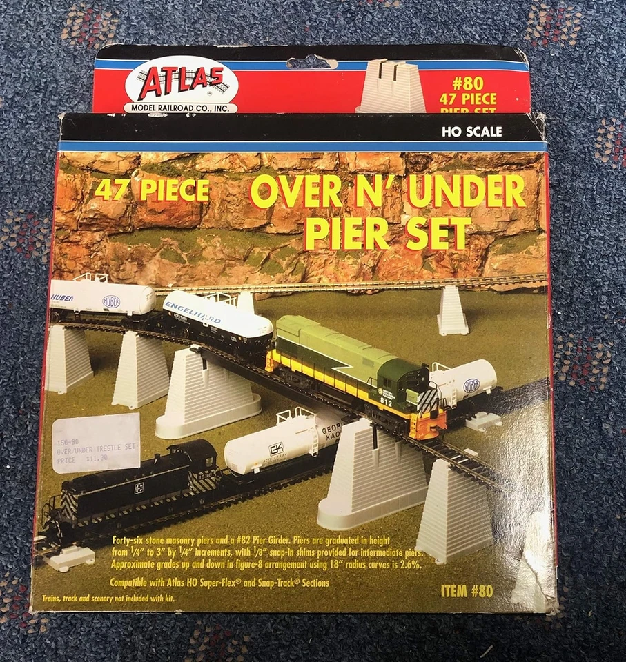 Pier Set (47Pc Set) HO Scale Atlas Trains - Image 2 of 4