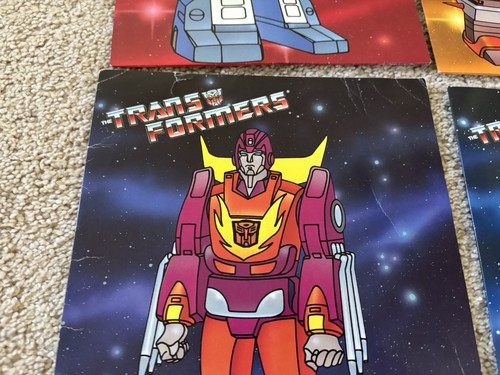 4 Transformers Folders 1986 Lot Vintage - Picture 4 of 20
