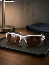Oakley Youth Sunglasses - White Frame with Brown Prizm Lenses