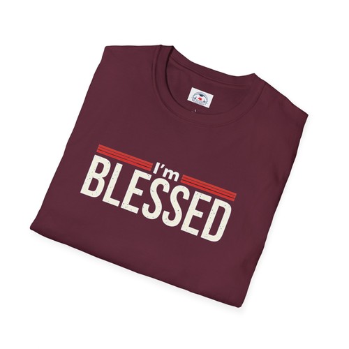 Blessed Unisex Softstyle T-Shirt Inspirational Tee Faith-Based shirt - Picture 5 of 15