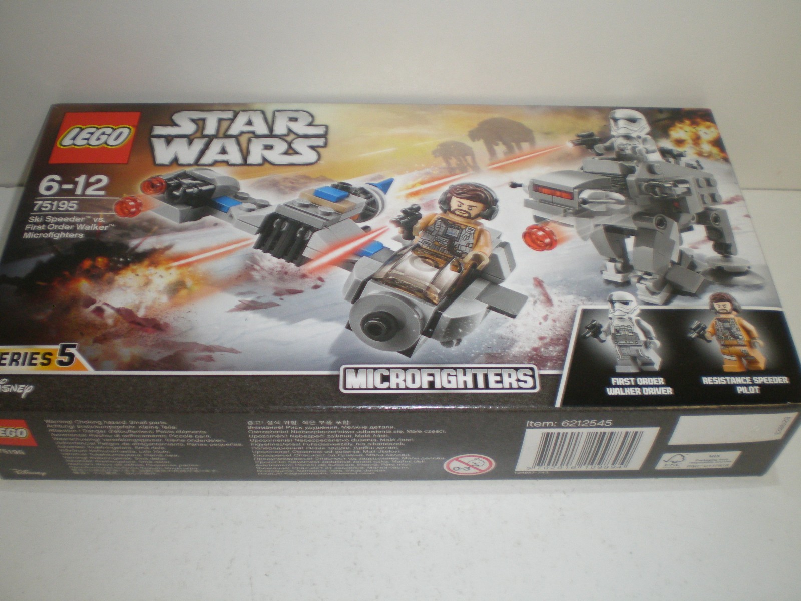 LEGO Star Wars: Ski Speeder First Order Walker Microfighters - 75195 - New & MIB - Image 3