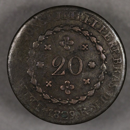 1829 R Brazil 20 Reis