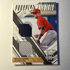 2019 Panini Elite Extra Edition - Double Prospect Materials Royce Lewis #DPM-RL