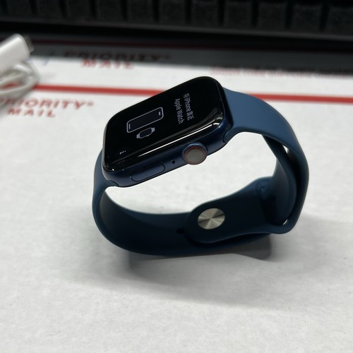 Apple Watch Series 6 44mm Blue Aluminum Case GPS + Cellular - Unlocked - Zdjęcie 3 z 7