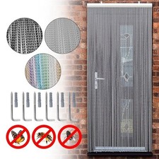 Heavy Duty Metal Fly Screen Curtain,Insect Proof, Easy Installation,Entrance